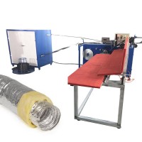 HVAC Insulated spiral flexible aluminum duct forming manufacturing machine for air condition hose tube making