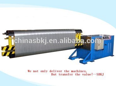 flat oval duct machine